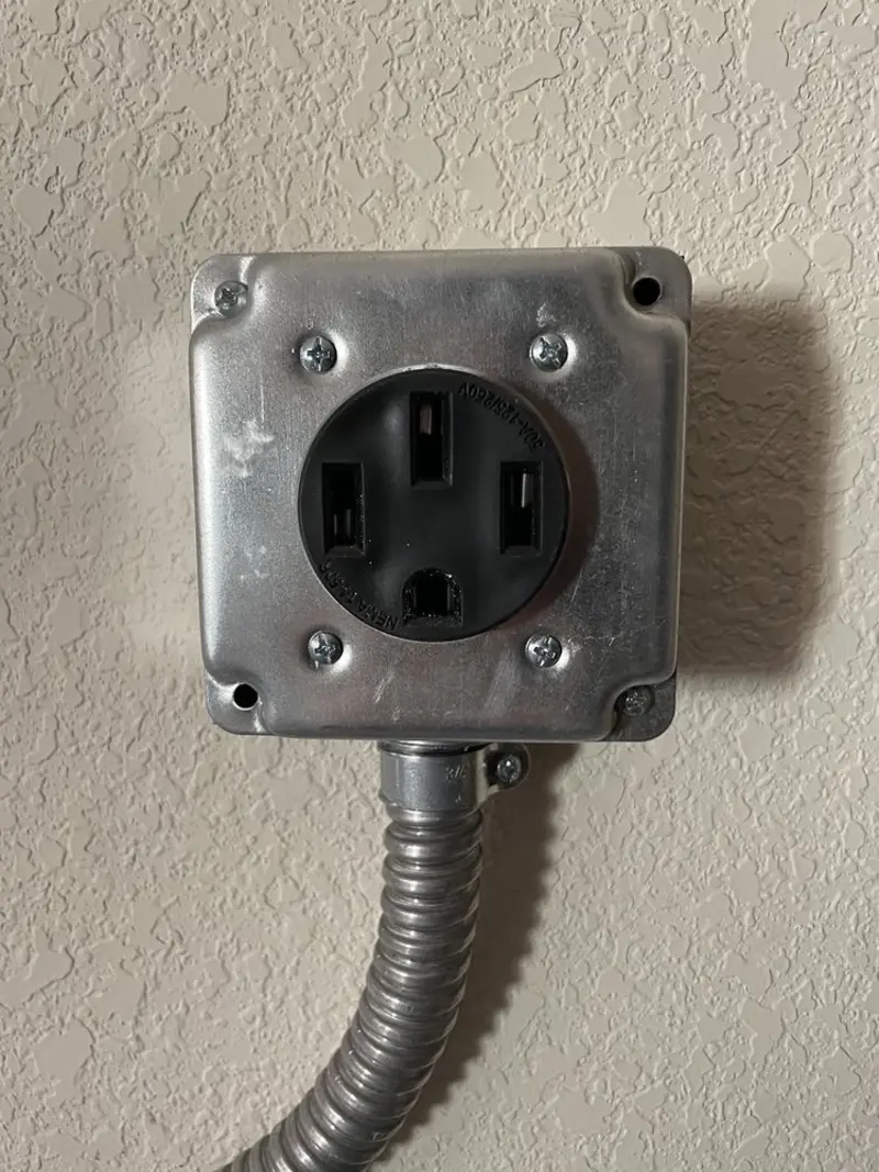NEMA 14-50 outlet installed for Smart Home Electrical in Walkertown